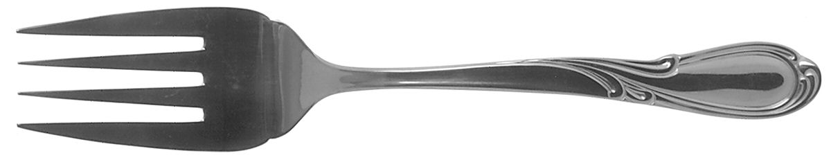 Romance (Stainless) Medium Solid Cold Meat Serving Fork by International Silver-1