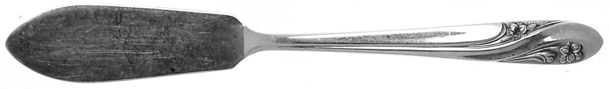Romance (Silverplate, 1952) Flat Handle Master Butter Knife by International Silver-1
