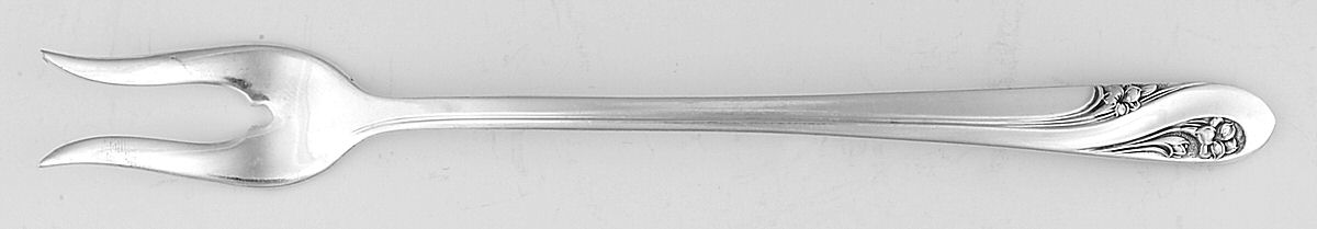 Romance (Silverplate, 1952) Short Handle Pickle/Olive Fork by International Silver-1