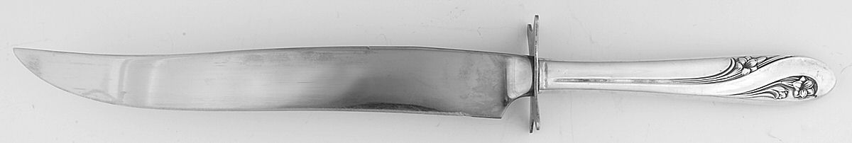 Romance (Silverplate, 1952) Large Stainless Blade Roast Carving Knife by International Silver-1