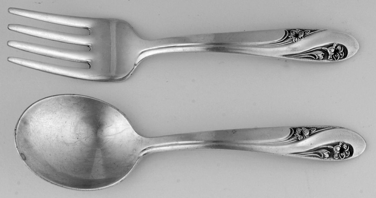 Romance (Silverplate, 1952) 2 Pc Baby Set (BF, BS) by International Silver-1