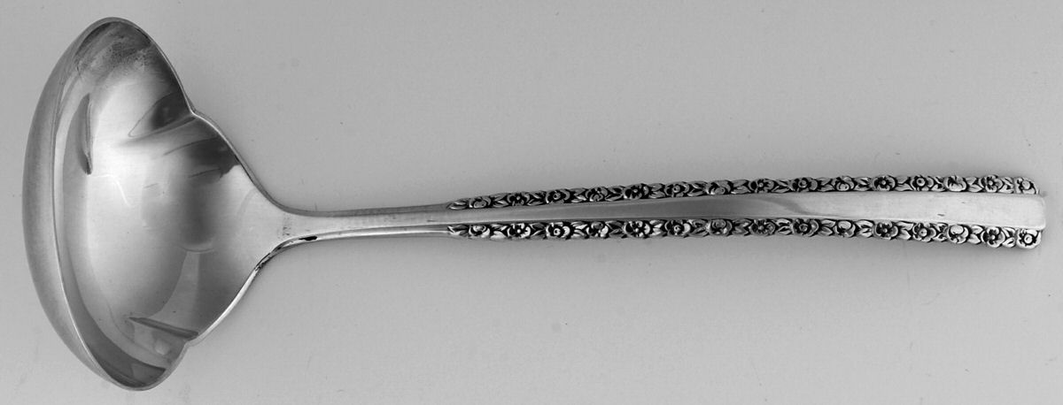 Romance (Sterling, 1970) Solid Gravy Ladle by International Silver-1