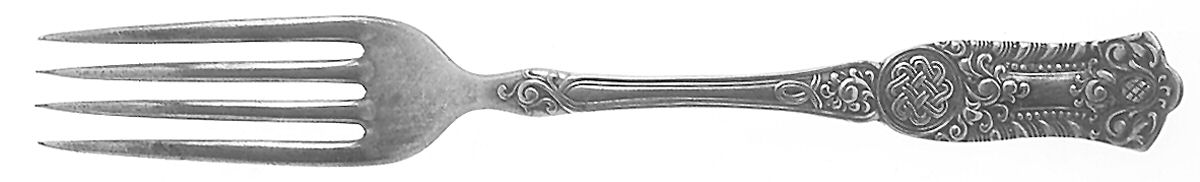 Romanesque (Silverplate, 1898) Youth Fork by International Silver-1