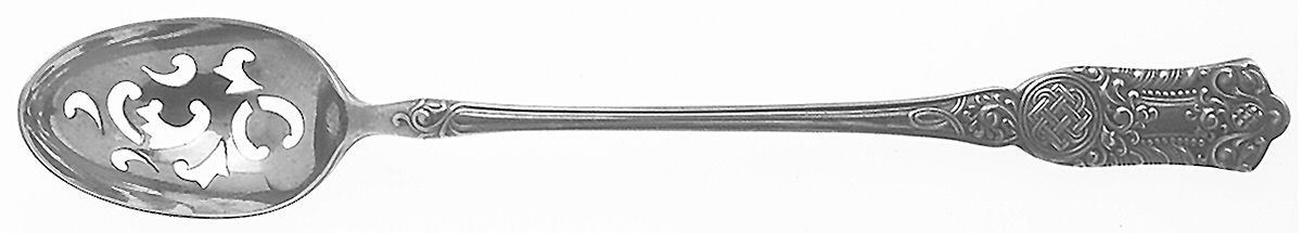 Romanesque (Silverplate, 1898) Relish Spoon by International Silver-1