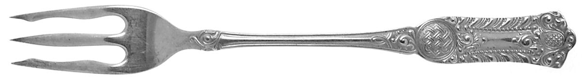 Romanesque (Silverplate, 1898) Short Handle Pickle/Olive Fork by International Silver-1