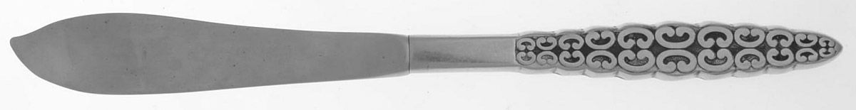 Romanesque (Stainless) Flat Handle Master Butter Knife by International Silver-1