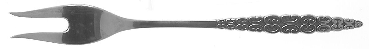 Romanesque (Stainless) Short Handle Pickle/Olive Fork by International Silver-1