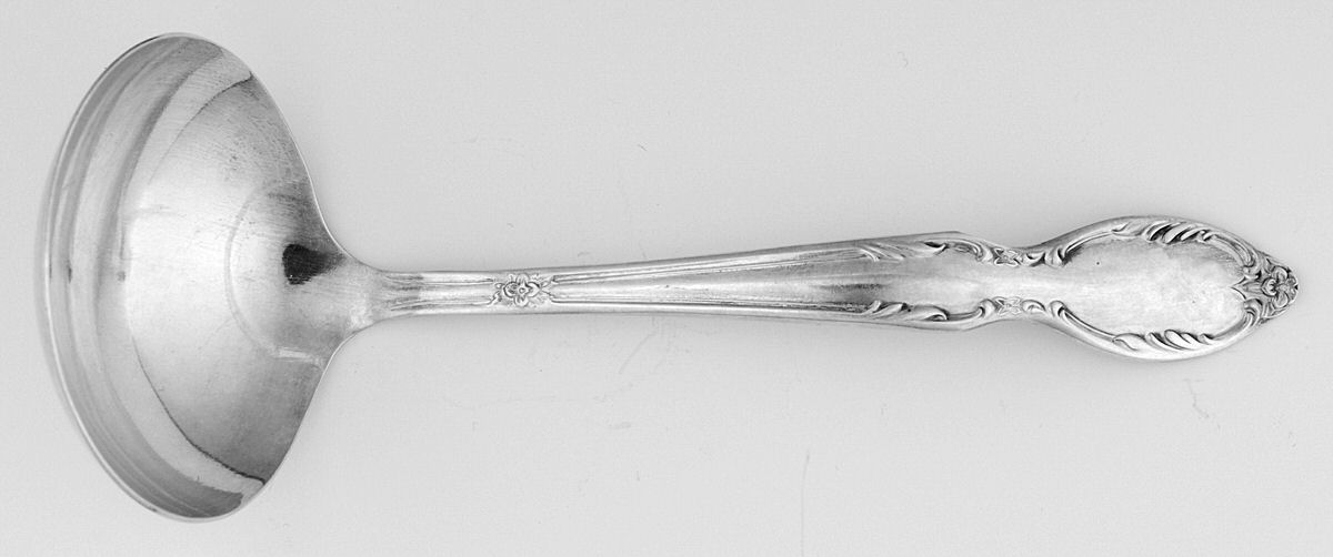 Royal Manor (Silverplate, 1956) Solid Gravy Ladle by International Silver-1