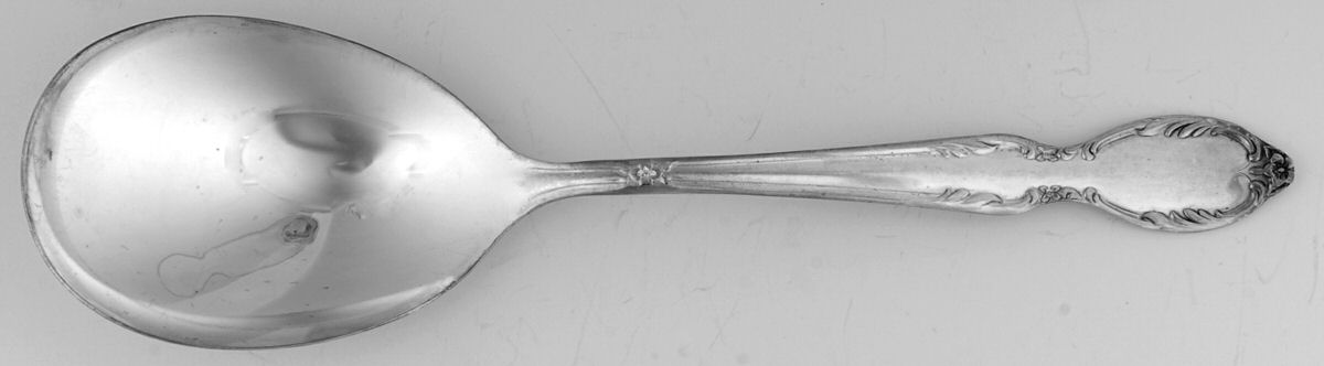 Royal Manor (Silverplate, 1956) Solid Smooth Casserole Spoon by International Silver-1