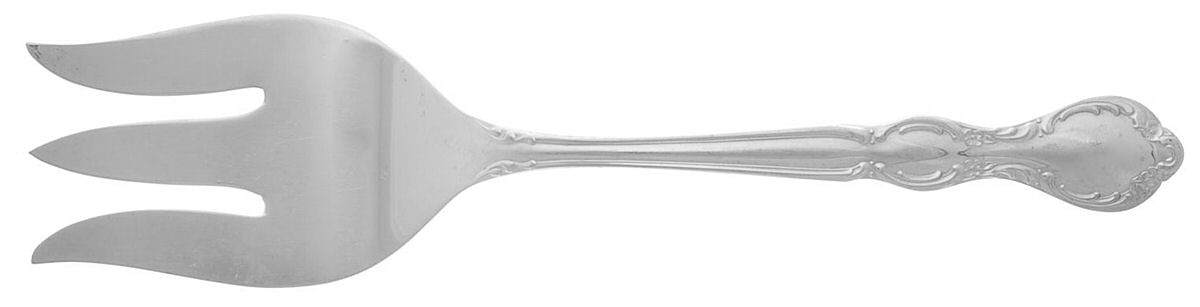 Royal Manor (Stainless) Medium Solid Cold Meat Serving Fork by International Silver-1