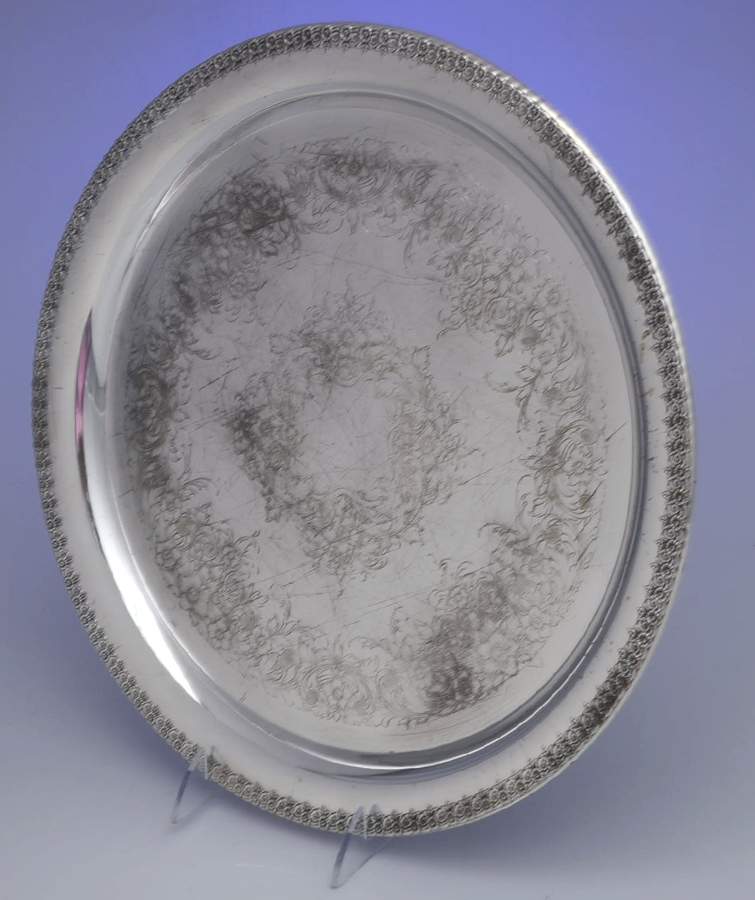 Rose Marie (Silverplate Hollowware) 14" Round Tray by International Silver-1