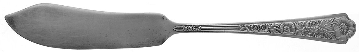 Royal Rose (Sterling, 1938) Flat Handle Master Butter Knife by International Silver-1