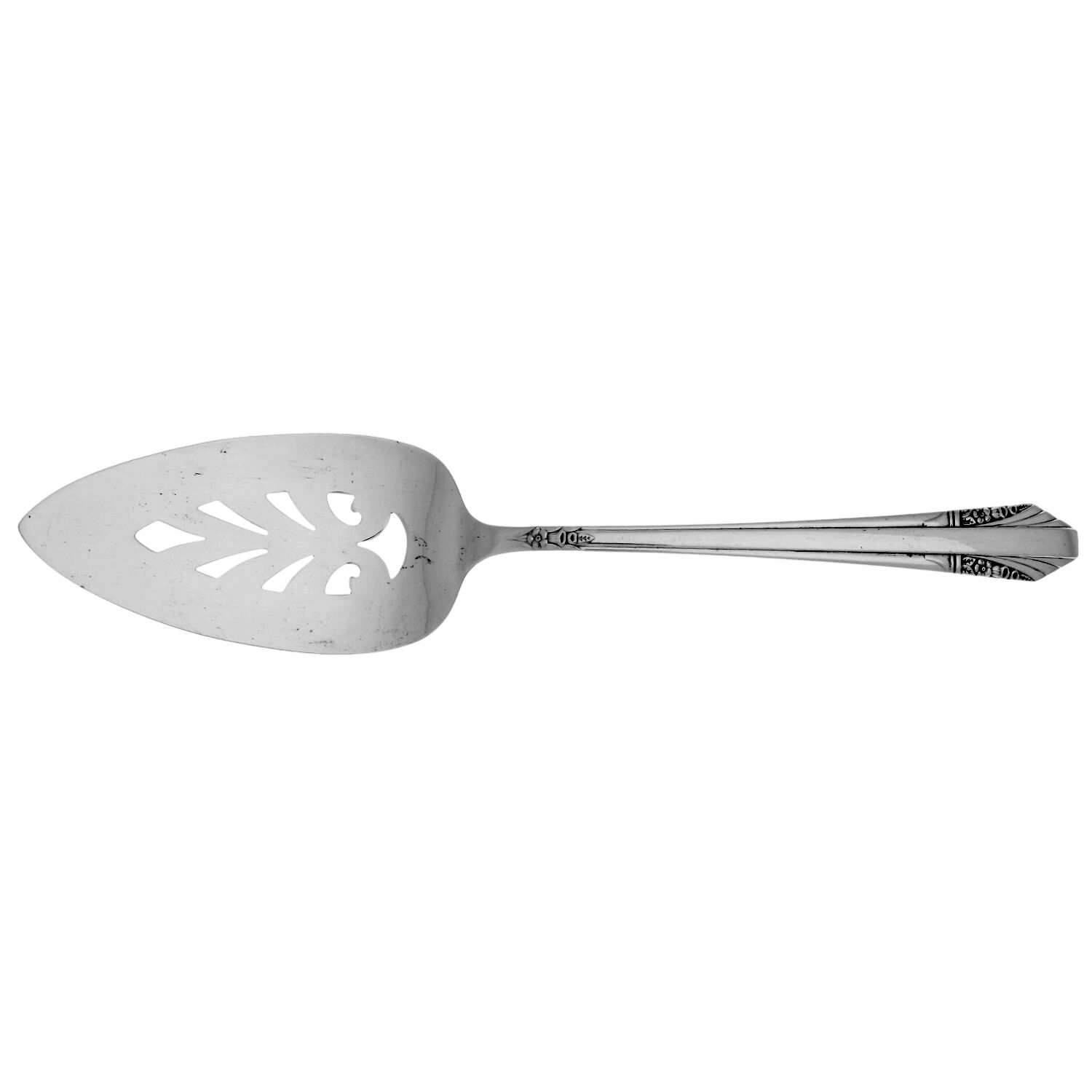 Rosalind (Silverplate, 1938) Server-Pie/Solid-Pierced by International Silver-1