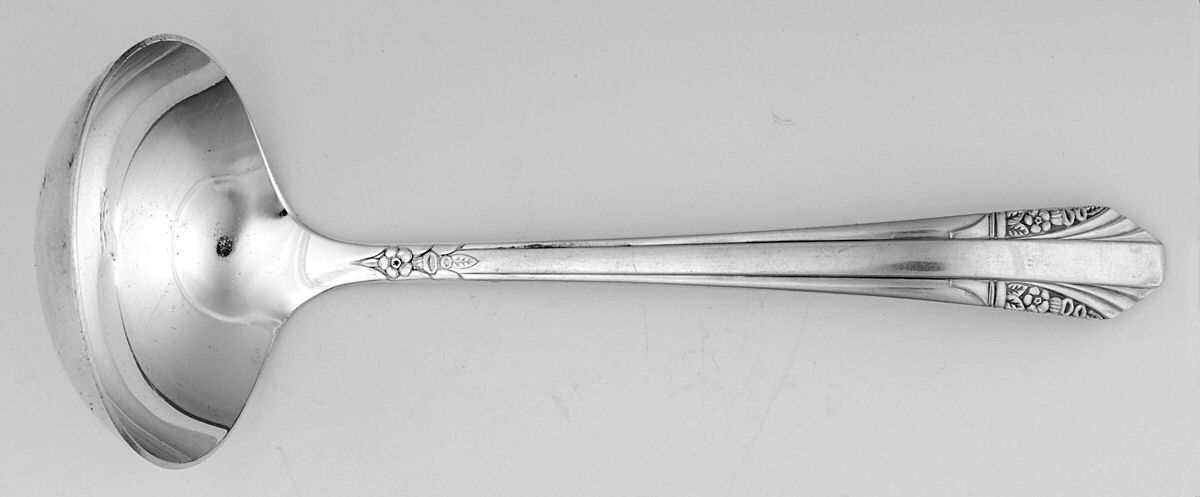 Rosalind (Silverplate, 1938) Solid Gravy Ladle by International Silver-1