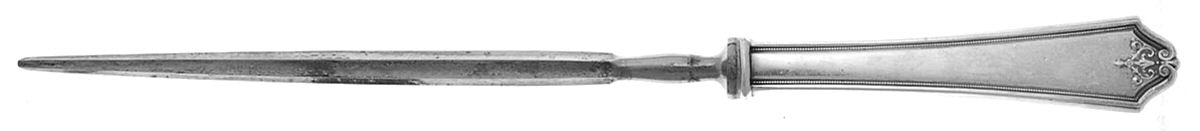 Rosalind-New (Sterling, 1921) Large Roast Steel Rod Knife Sharpener by International Silver-1