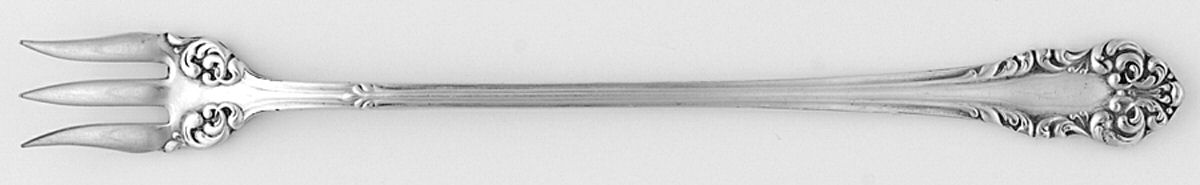 Rosalie (Silverplate, 1905) Cocktail/Seafood Fork by International Silver-1