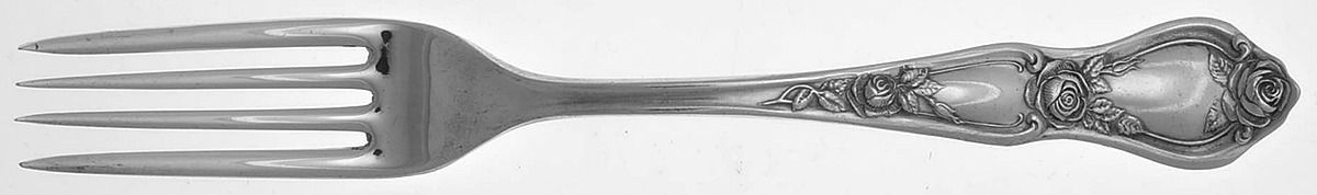 Rose (Silverplate, 1903) Fork by International Silver-1