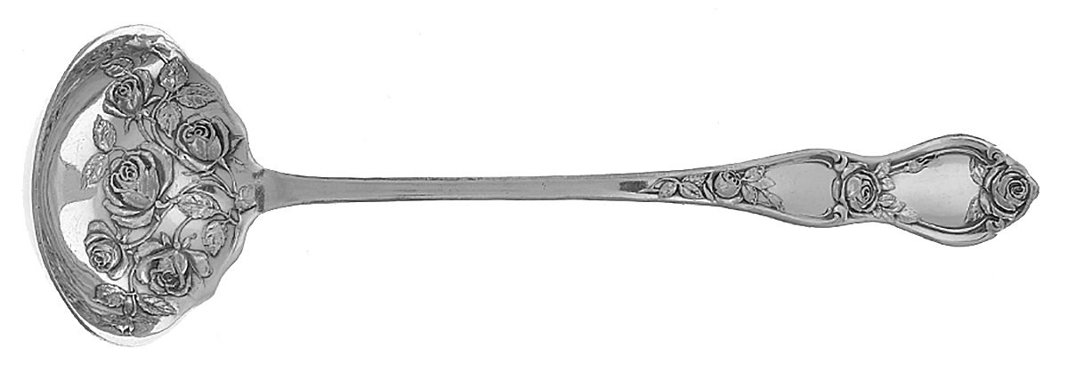Rose (Silverplate, 1903) Solid Piece Cream Ladle by International Silver-1