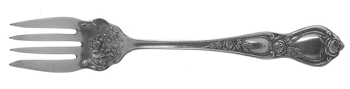 Rose (Silverplate, 1903) Individual Salad Fork by International Silver-1
