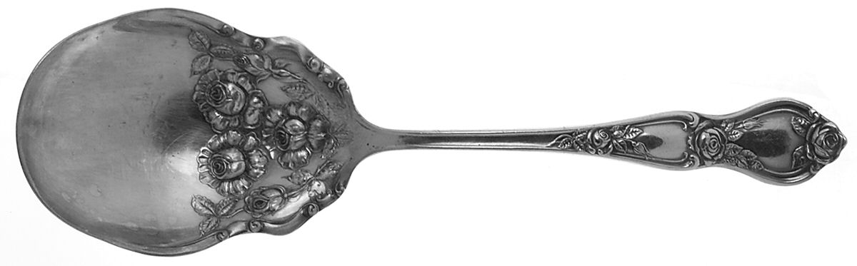 Rose (Silverplate, 1903) Solid Smooth Casserole Spoon by International Silver-1