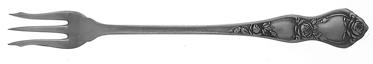 Rose (Silverplate, 1903) Cocktail/Seafood Fork by International Silver-1