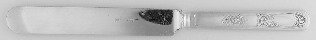 Rose (Silverplate, 1903) Blunt Solid Knife by International Silver-1