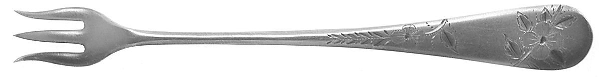 Rose (Silverplate, 1886) Cocktail/Seafood Fork by International Silver-1