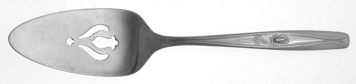 Rosebud (Stainless) All Stainless Pie Server by International Silver-1
