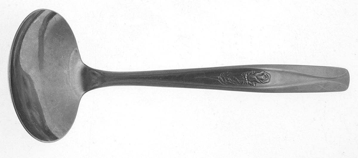 Rosebud (Stainless) Solid Gravy Ladle by International Silver-1