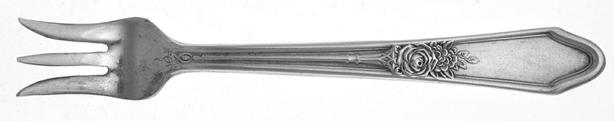 Rosedale I (Silverplate, 1933) Cocktail/Seafood Fork by International Silver-1
