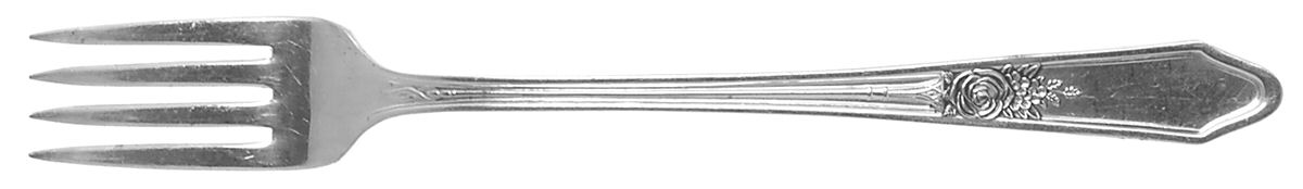 Rosedale I (Silverplate, 1933) Grille Fork (Viande) by International Silver-1