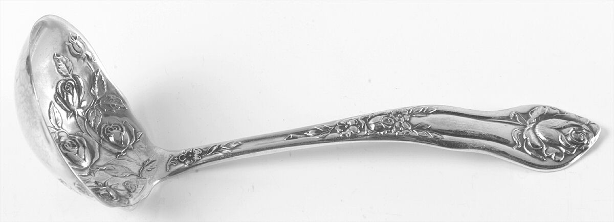 Rosedale II (Silverplate, 1913) Solid Gravy Ladle by International Silver-1