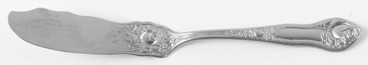 Rosedale II (Silverplate, 1913) Flat Handle Master Butter Knife by International Silver-1