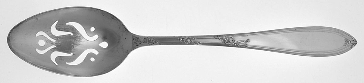 Rosemary (Silverplate, 1919) Pierced Tablespoon (Serving Spoon) by International Silver-1