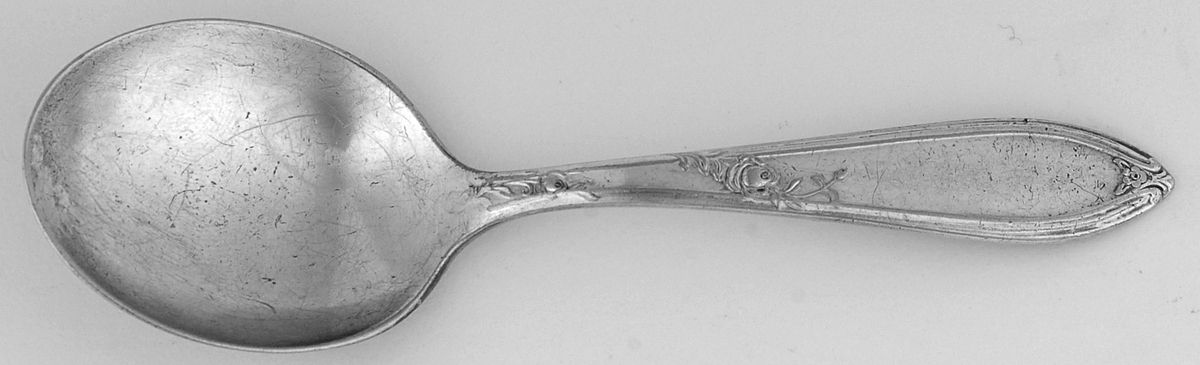 Rosemary (Silverplate, 1919) Straight Handle Baby Spoon by International Silver-1