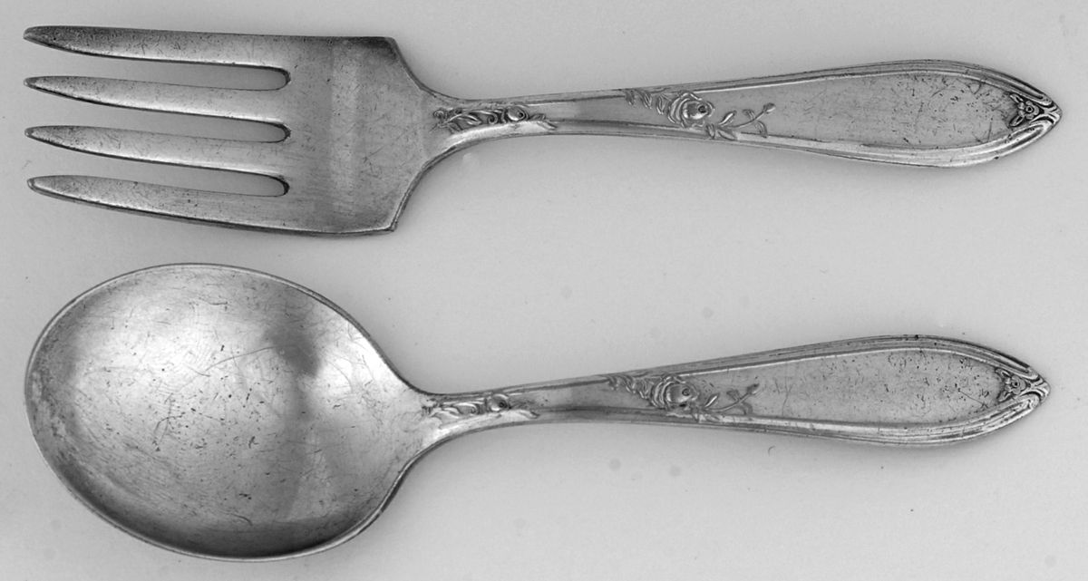 Rosemary (Silverplate, 1919) 2 Pc Baby Set (BF, BS) by International Silver-1