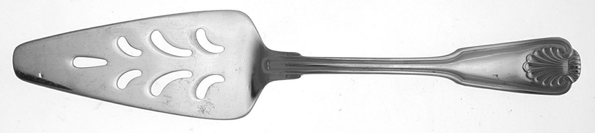 Royal Shell (Stainless) Pierced All Stainless Pie Server by International Silver-1