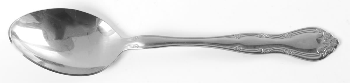 Rose Tiara (Stainless) Tablespoon (Serving Spoon) by International Silver-1