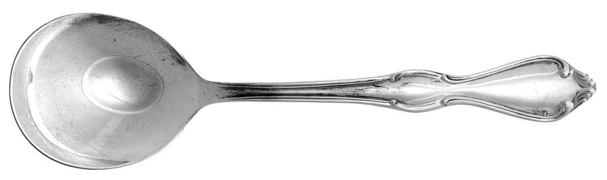 Roxanne (Silverplate, 1966) Round Bowl Soup Spoon (Cream Soup) by International Silver-1