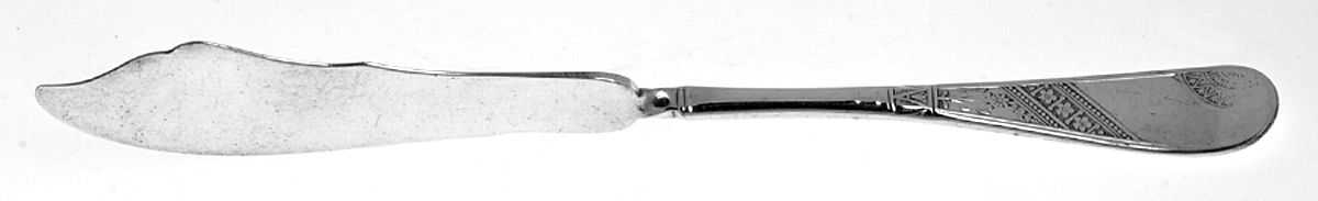 Saratoga-Angelo (Variation) (1883) Flat Handle Master Butter Knife by International Silver-1