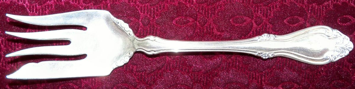 Salem (Silverplate, 1911) Medium Solid Cold Meat Serving Fork by International Silver-1