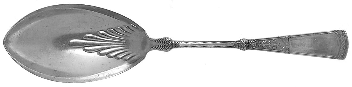 Saratoga (Silverplate, 1881) Solid Smooth Casserole Spoon by International Silver-1