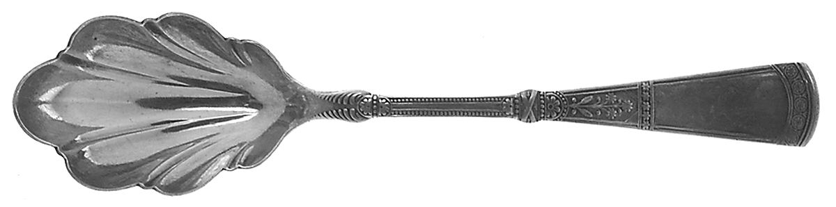 Saratoga (Silverplate, 1881) Sugar Shell Spoon by International Silver-1