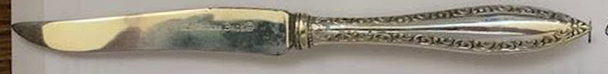 Savoy (Silverplate, 1892) Individual Fruit Knife with Silverplate Blade by International Silver-1