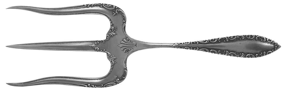 Savoy (Silverplate, 1892) Solid Toast Serving Fork by International Silver-1