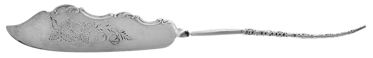 Savoy (Silverplate, 1892) Flat Twisted Handle Master Butter Knife by International Silver-1