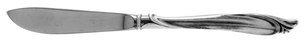 Sculptured Beauty (Sterling, 1957) Modern Hollow Butter Spreader (Stainless) by International Silver-1