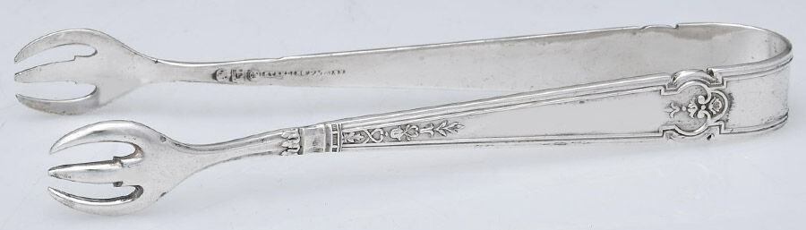 Sedan (Sterling, 1919) Small Sugar Tongs by International Silver-1