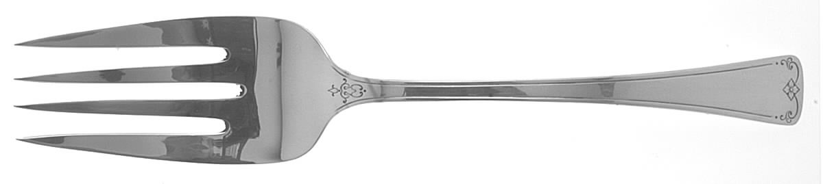 Sedan (Sterling, 1919) Medium Solid Cold Meat Serving Fork by International Silver-1