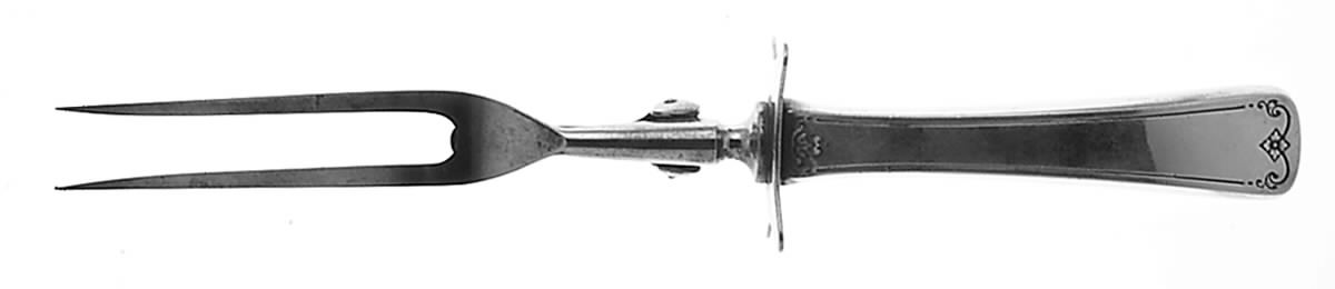 Sedan (Sterling, 1919) Small Steak Carving Fork with Stainless Prongs by International Silver-1